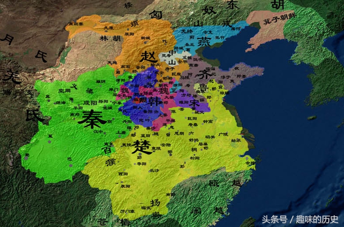 对应战国七雄的历史和地图，看看你属于七国中的哪一国？ 第5张