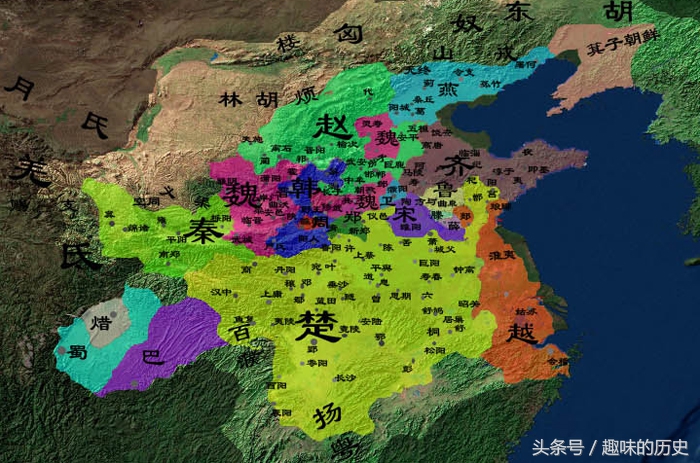 对应战国七雄的历史和地图，看看你属于七国中的哪一国？ 第3张