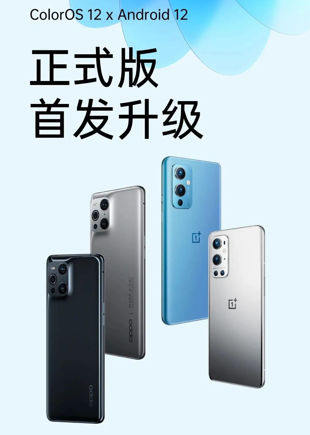 coloros12支持机型（ColorOS12正式版首批5款机型） 第1张