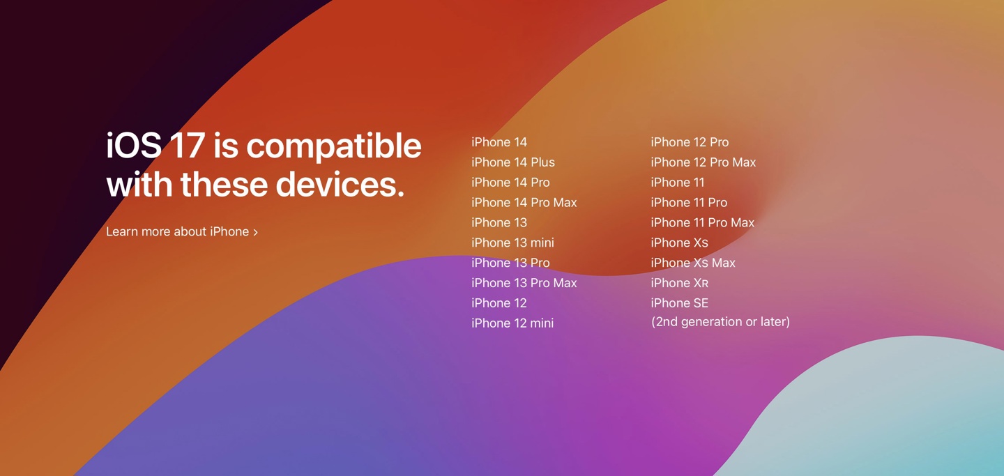 苹果正式发布 iOS 17 系统（iOS 17系统兼容机型汇总） 第23张