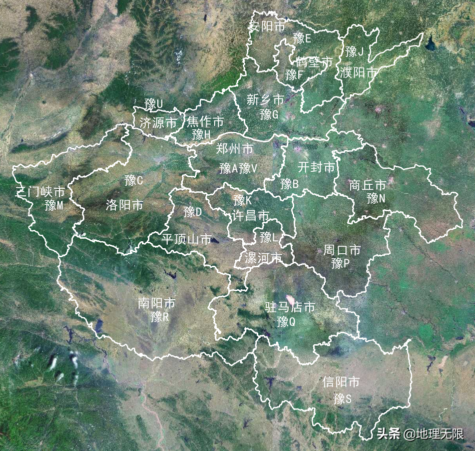 河南省车牌号首字母分布地图 第5张
