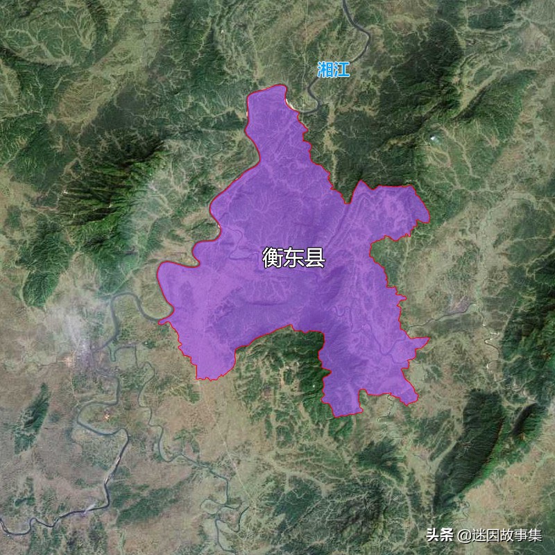 14张地形图，快速了解湖南省衡阳市的12个市辖区县市 第21张